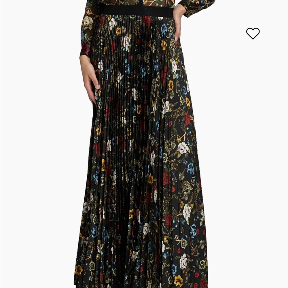 Alice + Olivia Multicolor Floral Maxi Skirt